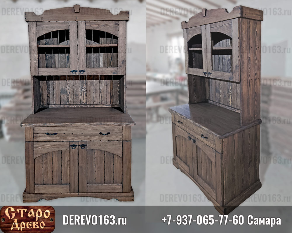 Буфет из дерева под старину большой Самара