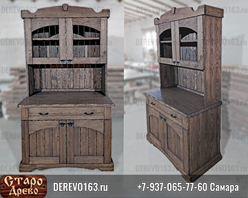 Буфет из дерева под старину